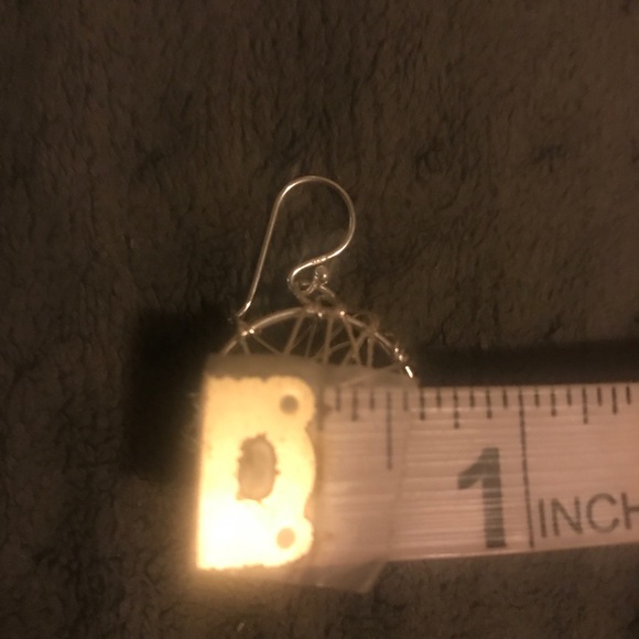 Stamped Sterling Silver Earrings - Picture 5 of 5